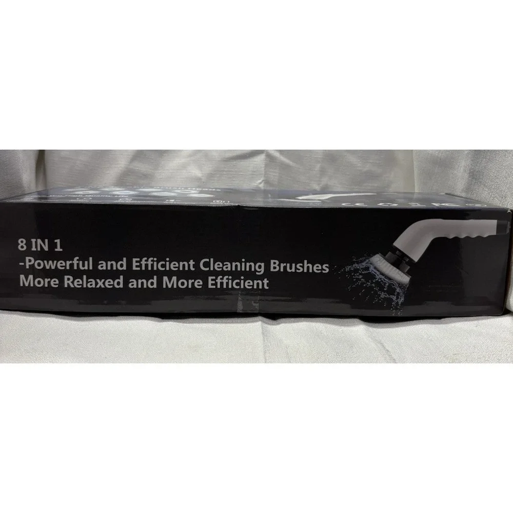 8 in 1 Electric Spin Scrubber with 8 Replaceable Brush Heads, Multi-Functional‎